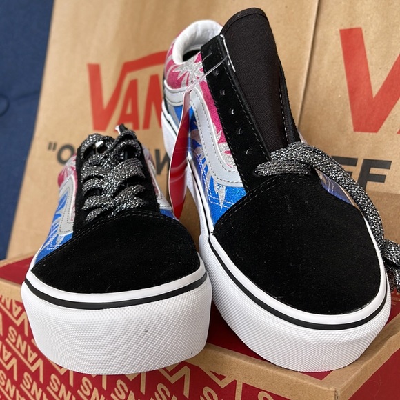 Vans Old Skool After Dark Summerlf/True White WMNS platforms - Picture 8 of 16